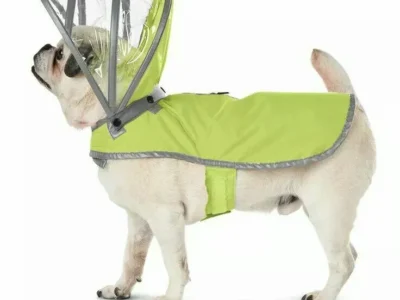 Suéter impermeable con capucha tipo burbuja