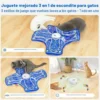 Juguete Interactivo para Gatos 3 en 1 - Centro de Juegos Recargable con Movimiento y Sonido