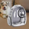 Mochila transportadora ergonómica para mascotas con ventana panorámica