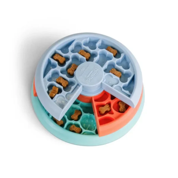 Plato con puzzle para perros